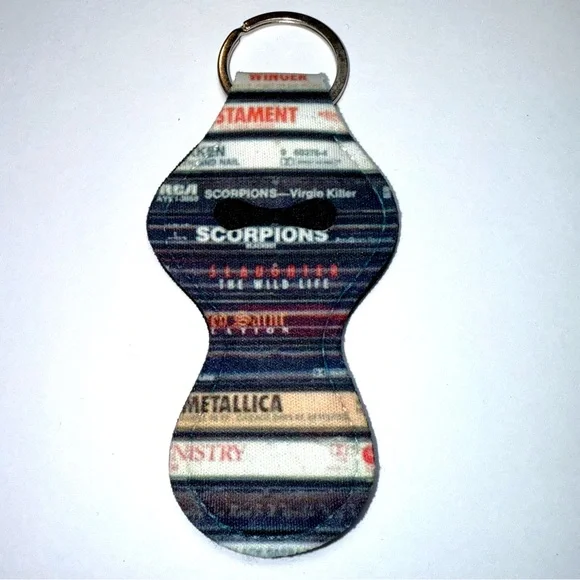 NWOT-Colorful Lip Balm Holder Keychains (5) - Picture 5 of 7